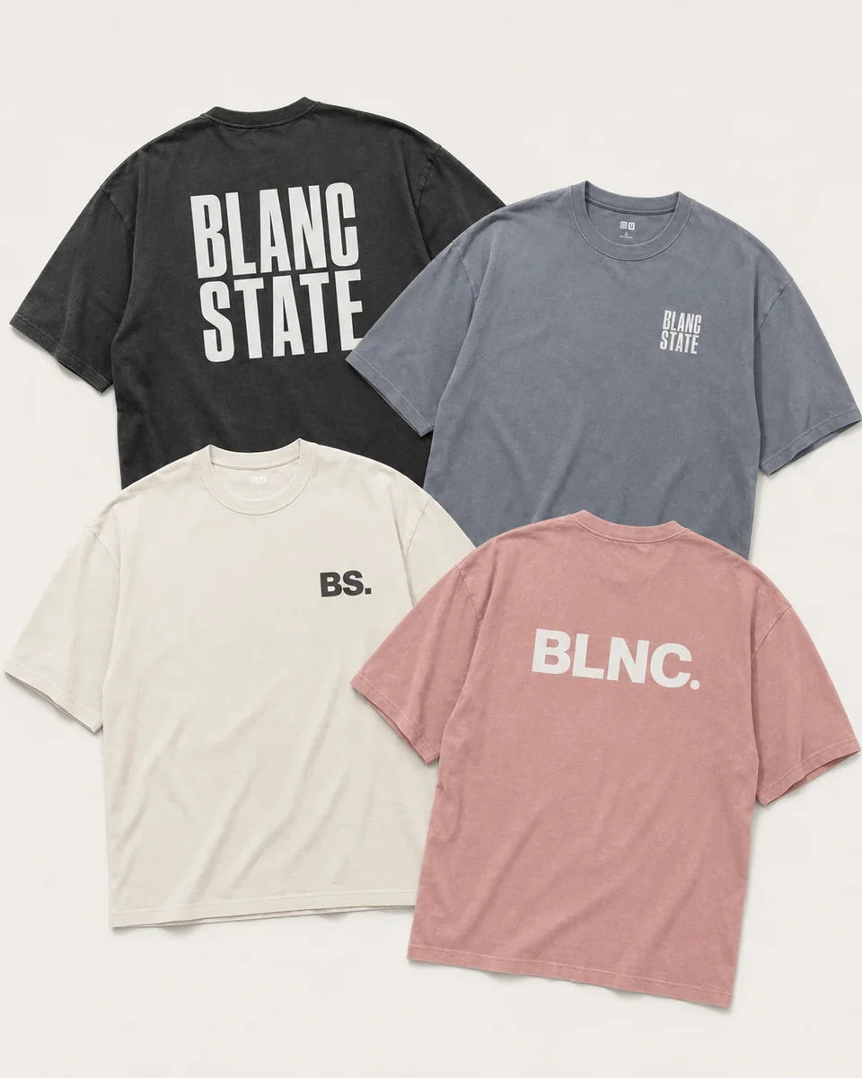 Oversized T-shirts BLANCSTATE collection