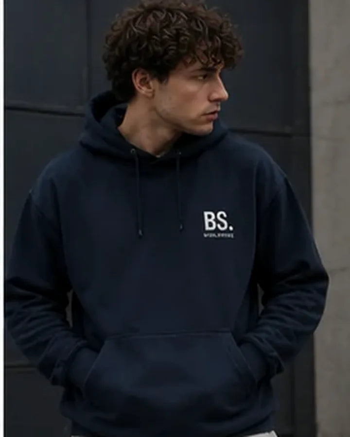 BS. Black Oversized Hoodie BLANCSTATE campaign preview