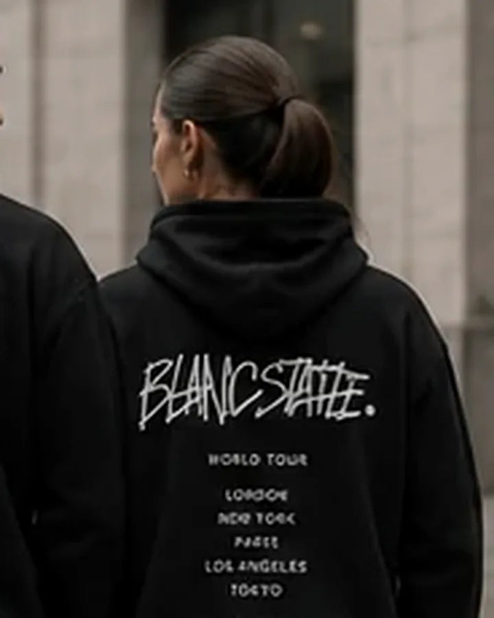 Graffiti White Oversized Hoodie BLANCSTATE campaign preview