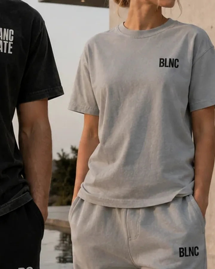 BLNC White Relaxed Joggers BLANCSTATE campaign preview