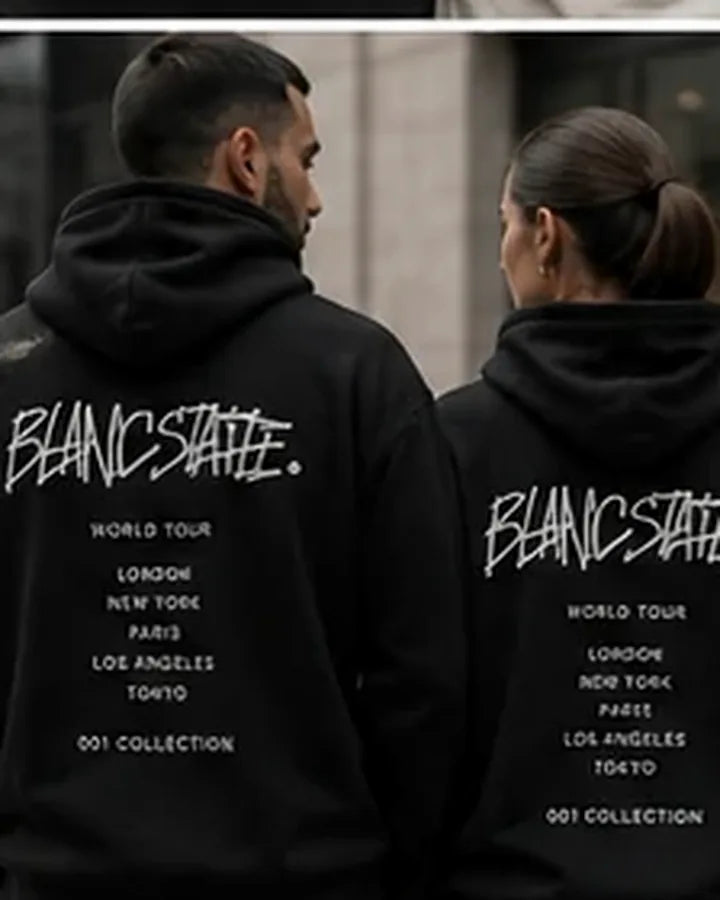 Graffiti White Relaxed Joggers BLANCSTATE campaign preview