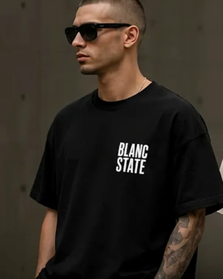 Split White Relaxed Joggers BLANCSTATE campaign preview