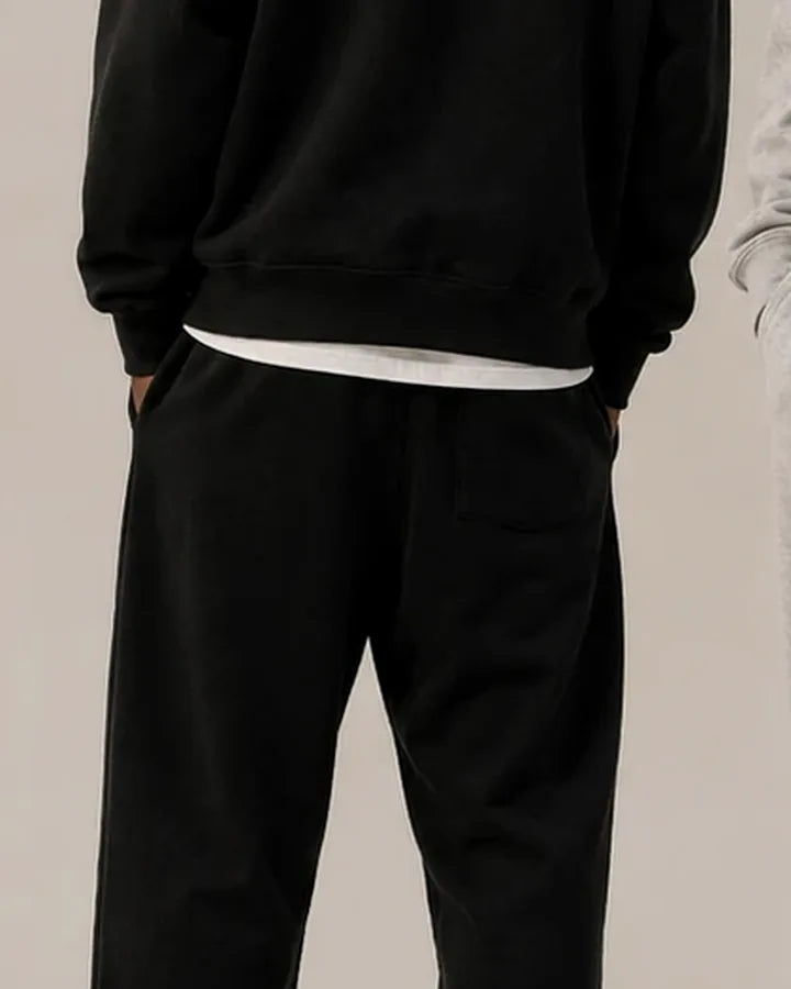 Wordmark Black Relaxed Joggers BLANCSTATE campaign preview