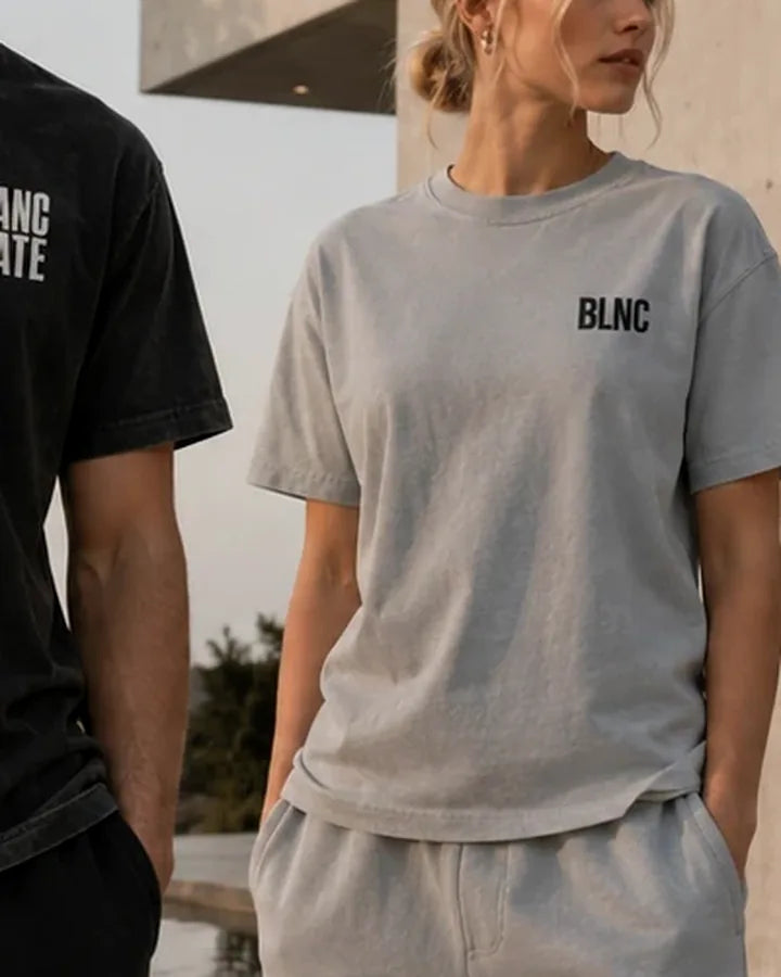 BLNC White Oversized Faded T-shirt BLANCSTATE campaign preview