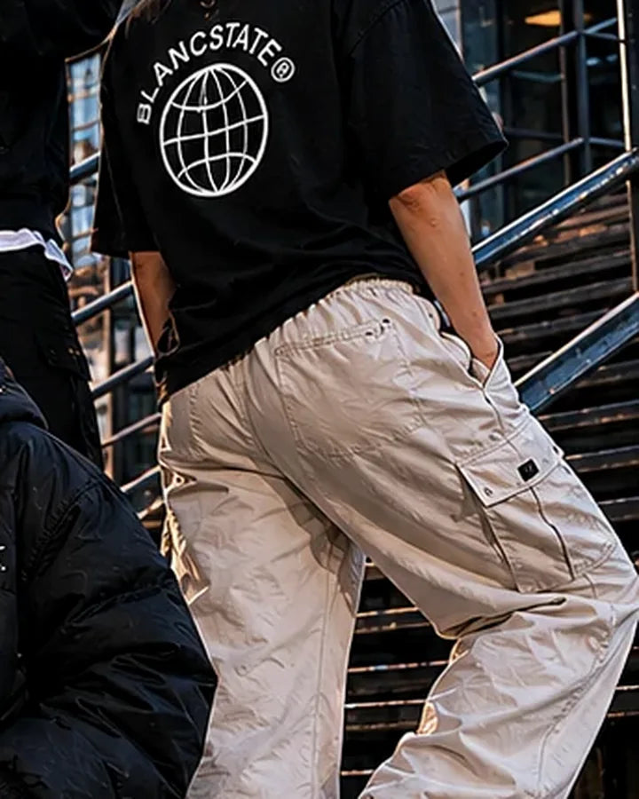 World Black Oversized Faded T-shirt BLANCSTATE campaign preview